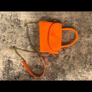 Bright orange crossbody